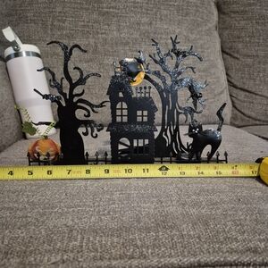 Halloween Black Metal Silhouette Decor